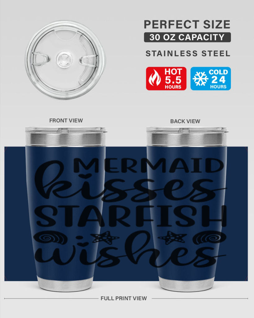 Mermaid kisses starfish wishes 426#- mermaid- Tumbler
