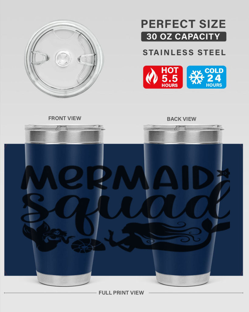 Mermaid squad 447#- mermaid- Tumbler