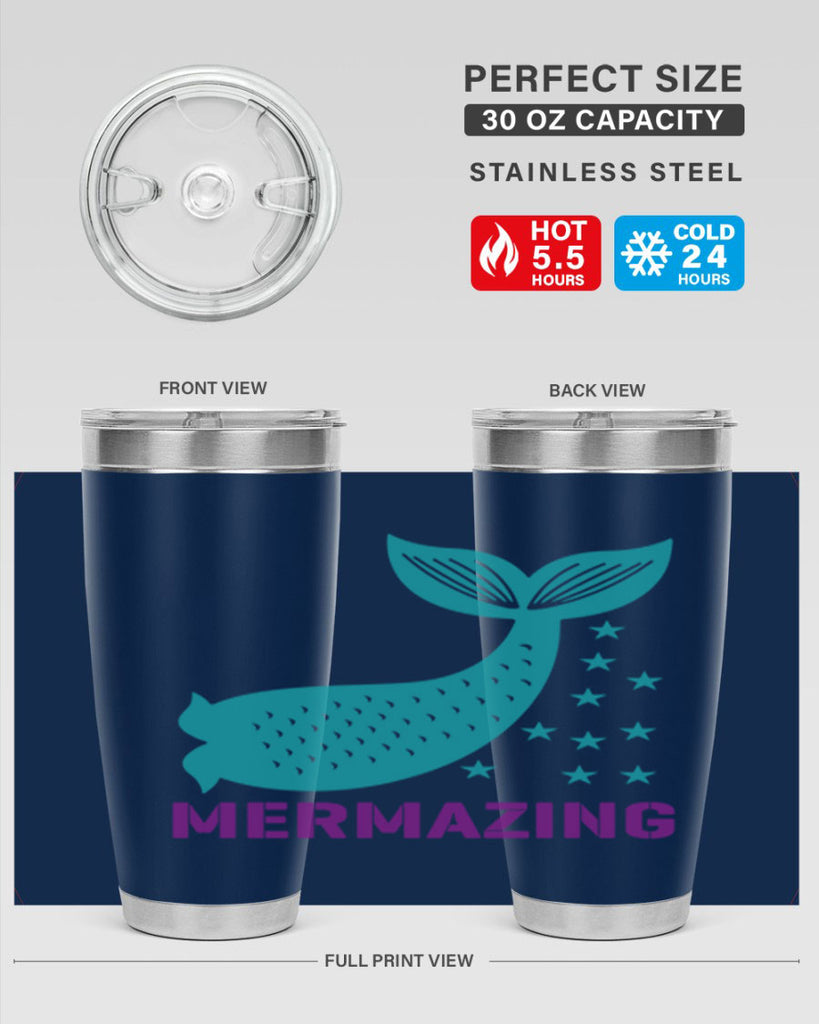 Mermazing 502#- mermaid- Tumbler
