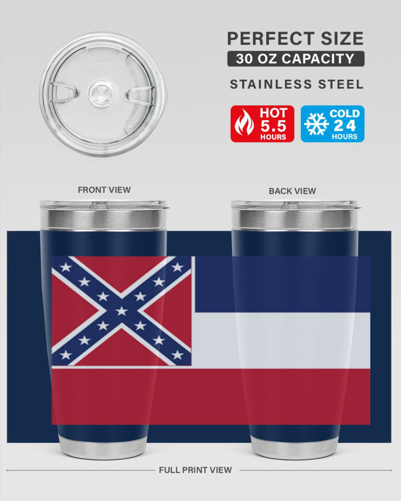 Mississippi 28#- Us Flags- Tumbler