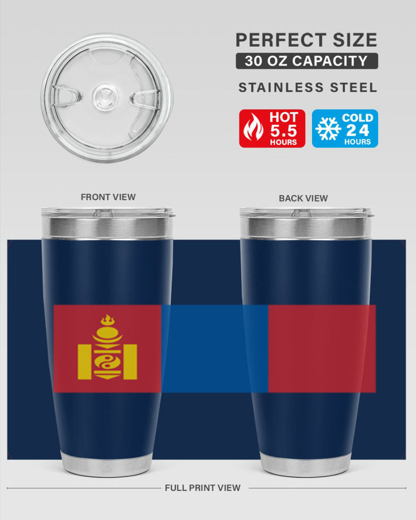 Mongolia 83#- world flags- Tumbler