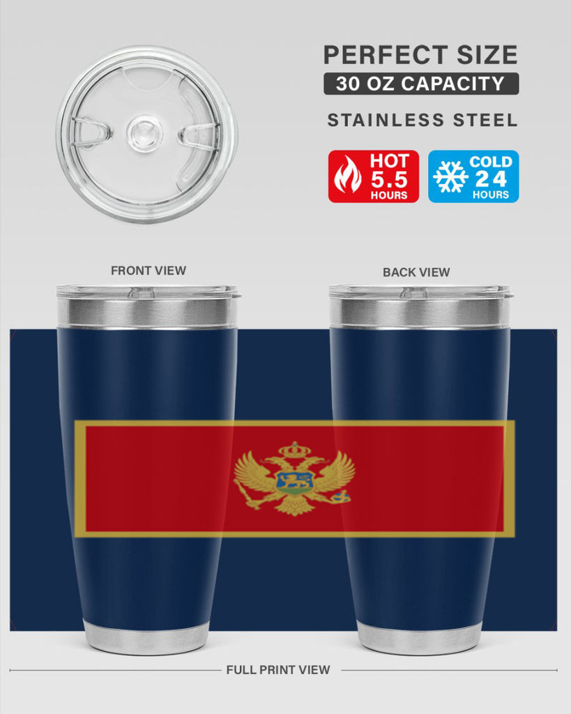 Montenegro 82#- world flags- Tumbler