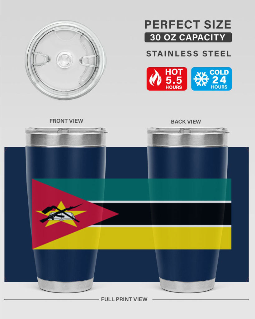 Mozambique 80#- world flags- Tumbler
