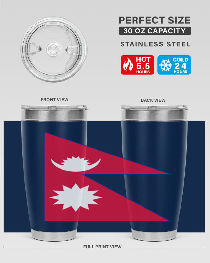 Nepal 76#- world flags- Tumbler