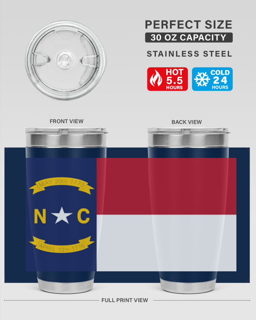 North Carolina 19#- Us Flags- Tumbler