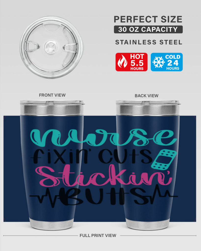Nurse Fixin Cuts Stickin Style Style 117#- nurse- tumbler