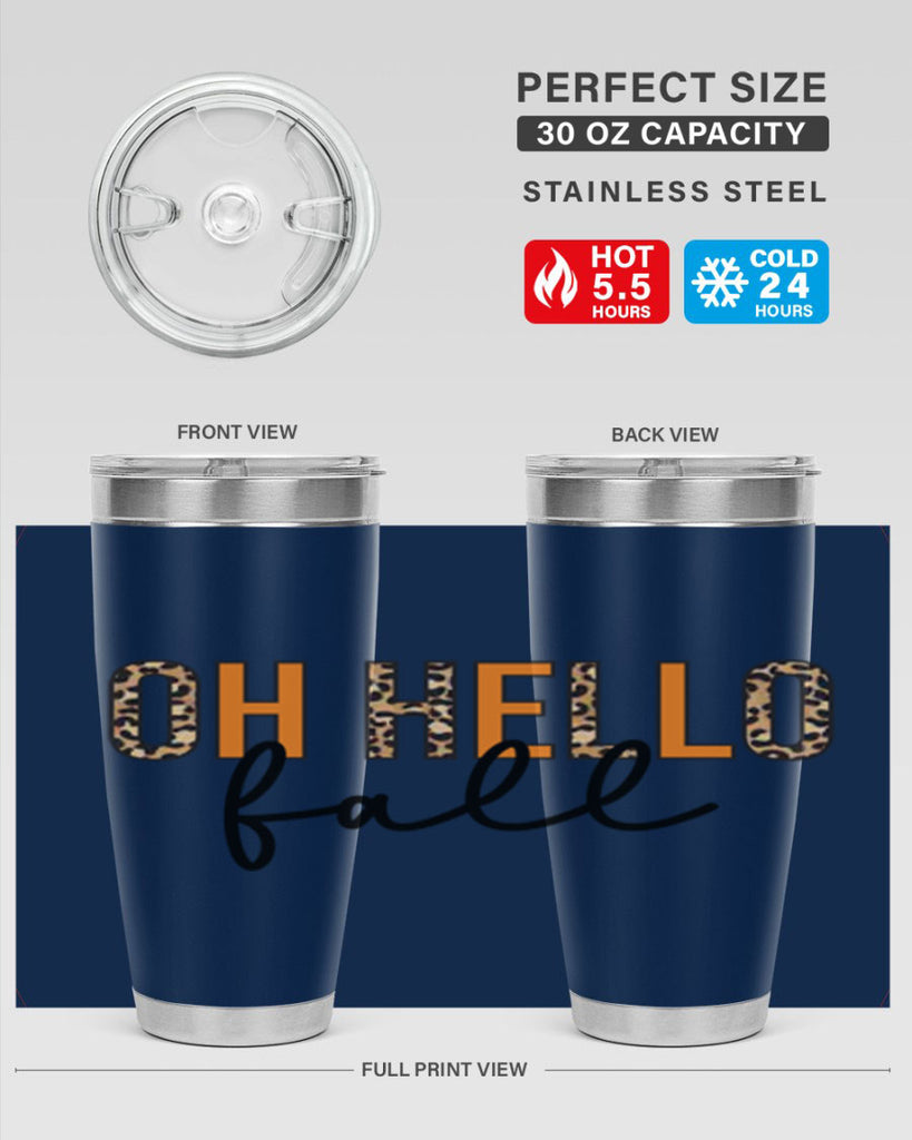 Oh hello fall 451#- fall- Tumbler