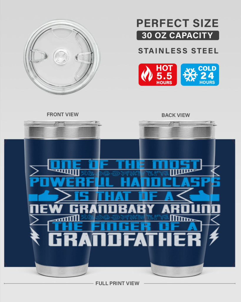 One of the most powerful handclasps is that of a new grandbaby 71#- grandpa - papa- Tumbler