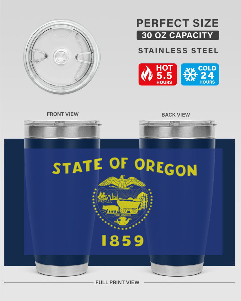 Oregon 15#- Us Flags- Tumbler