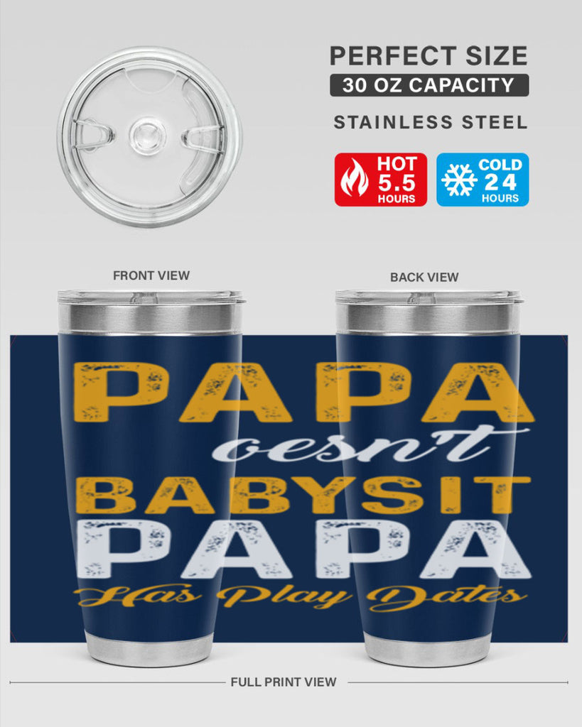 Papa 124#- grandpa - papa- Tumbler