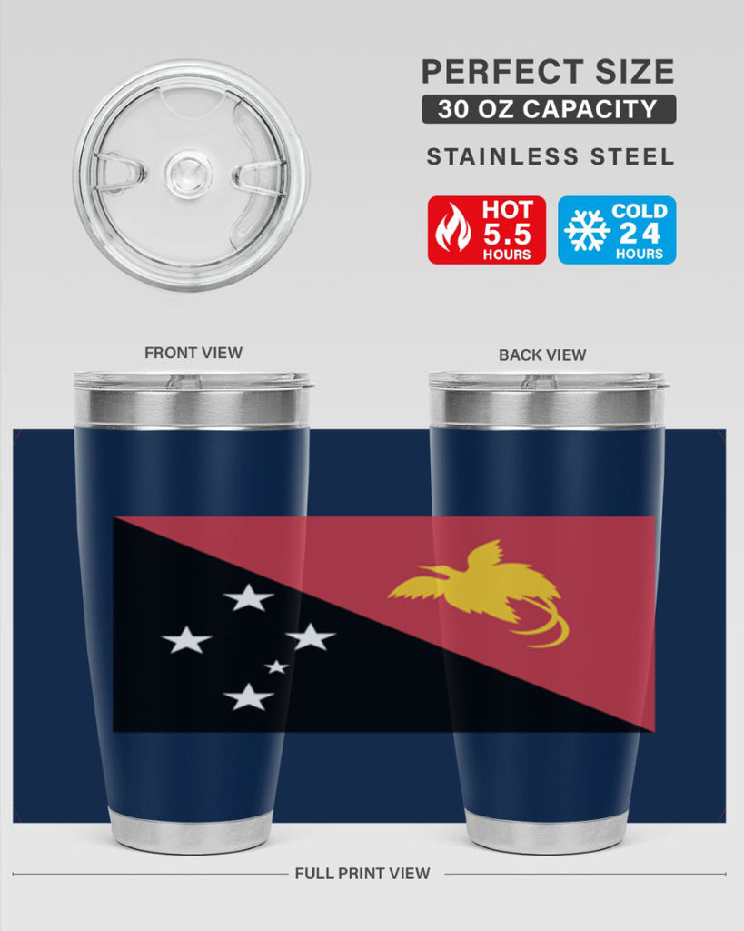 Papua New Guinea 62#- world flags- Tumbler