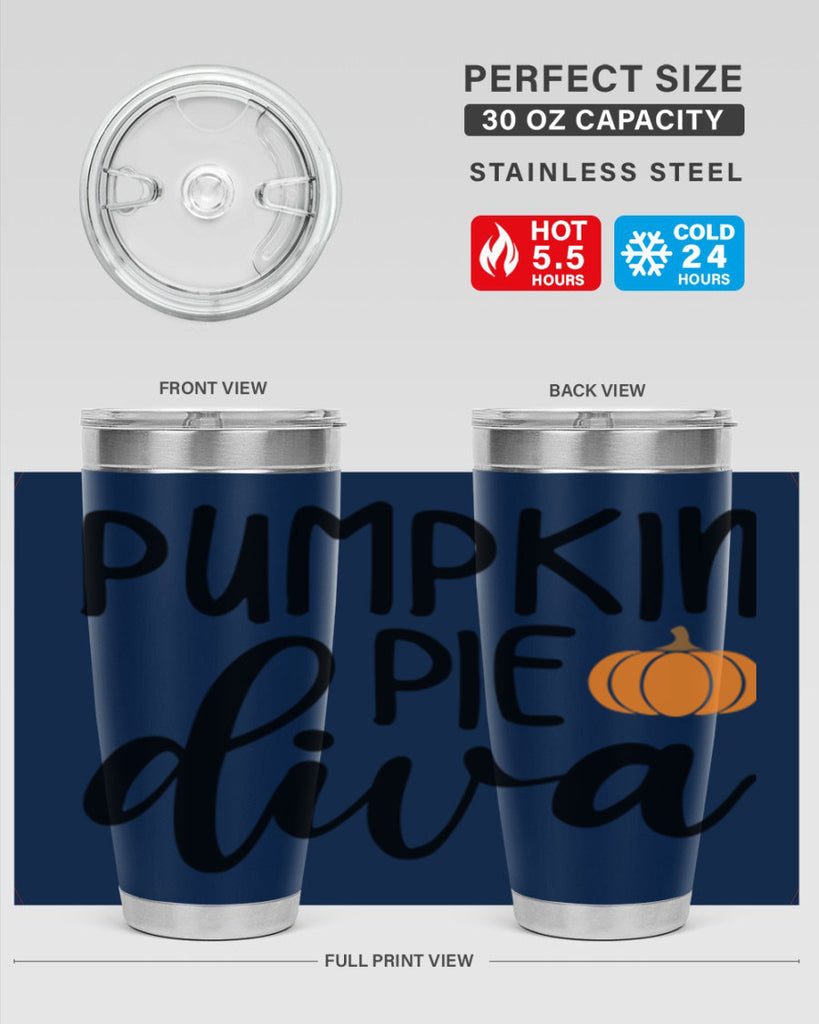Pumpkin Pie Diva 532#- fall- Tumbler