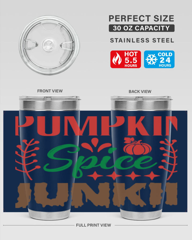 Pumpkin Spice Junkie 547#- fall- Tumbler