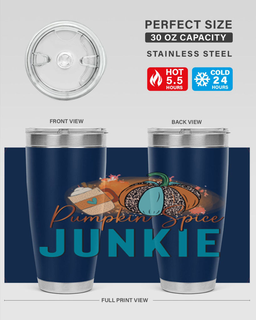 Pumpkin Spice Junkie 550#- fall- Tumbler