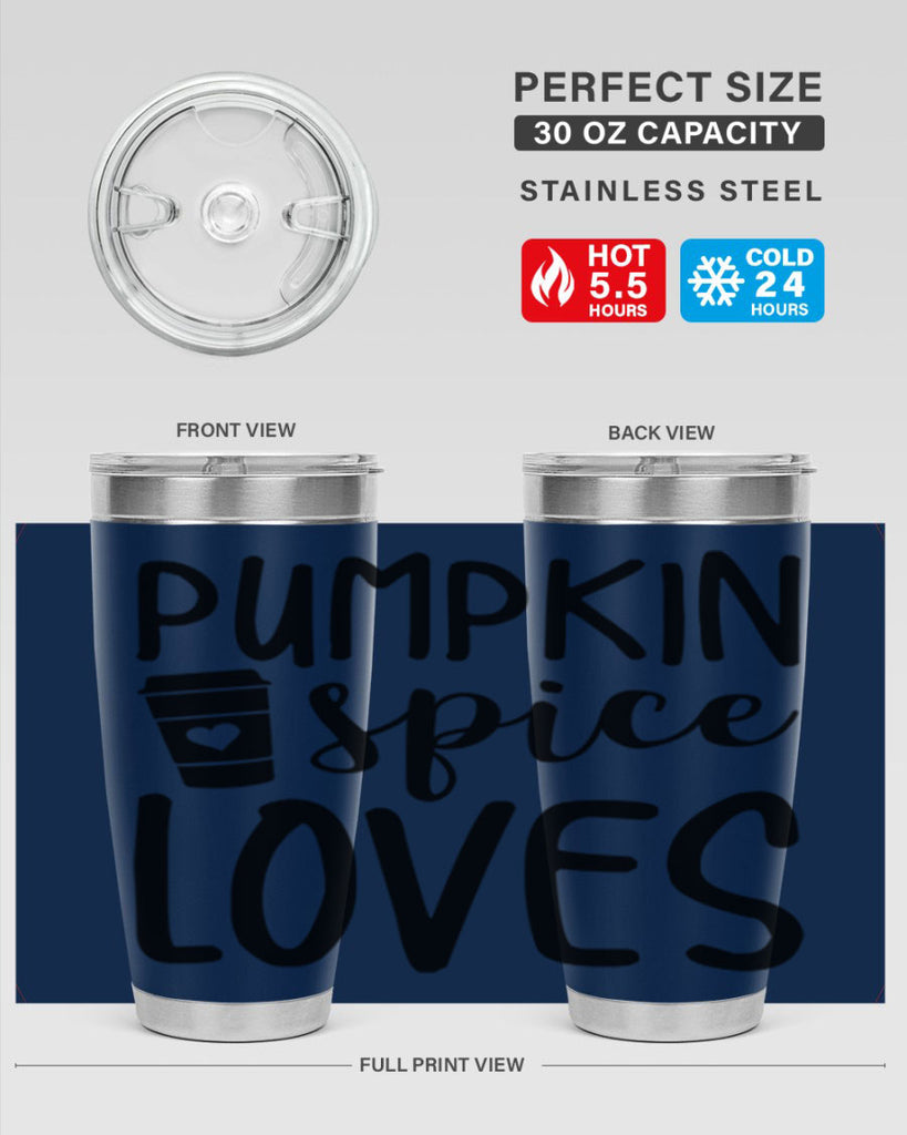 Pumpkin Spice Loves 555#- fall- Tumbler