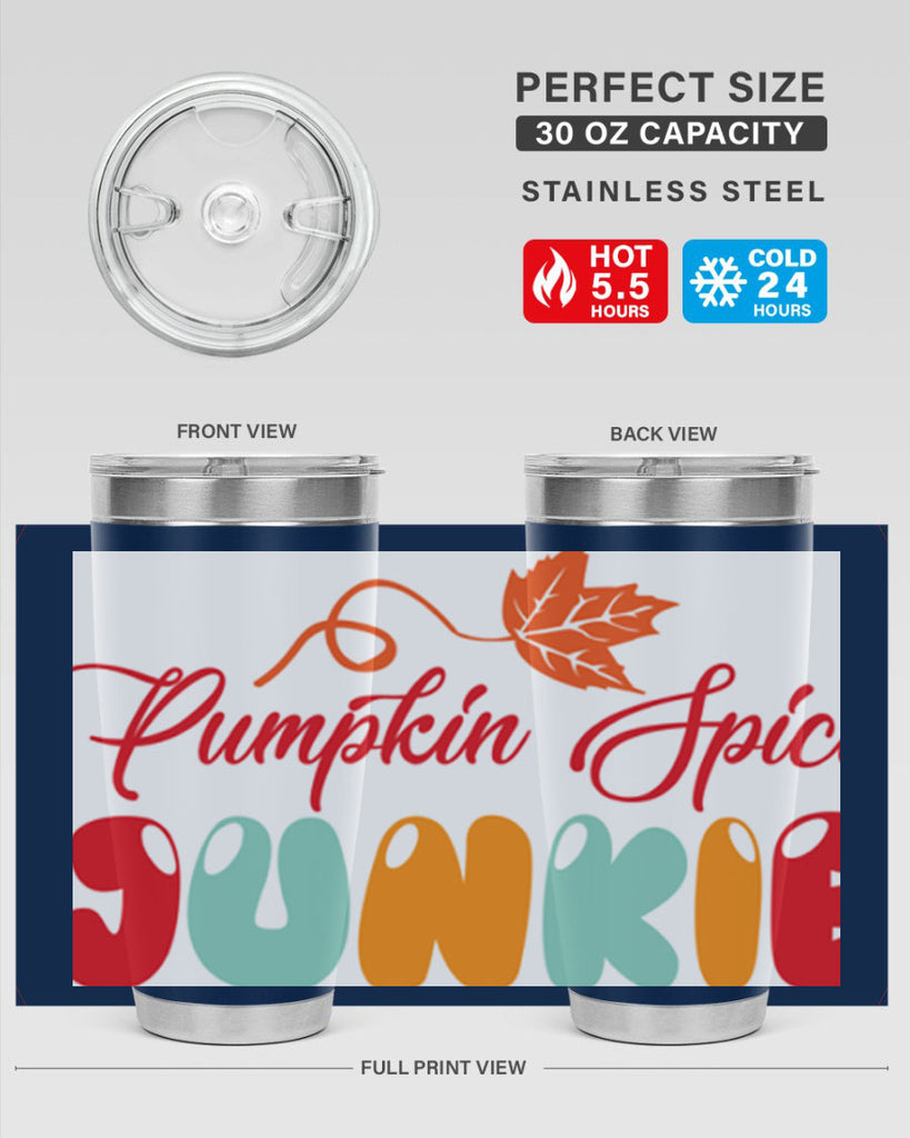 PumpkinSpiceJunkiedesign 569#- fall- Tumbler