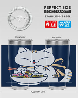 Ramen Cat Kawaii Anime Tee Japanese 280#- anime- Tumbler