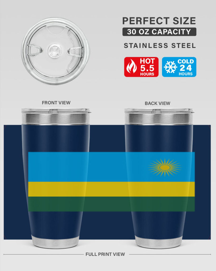 Rwanda 53#- world flags- Tumbler