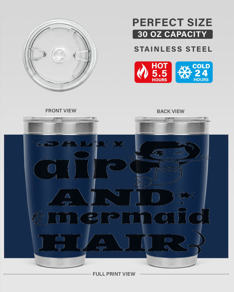 Salty air and mermaid hair 567#- mermaid- Tumbler