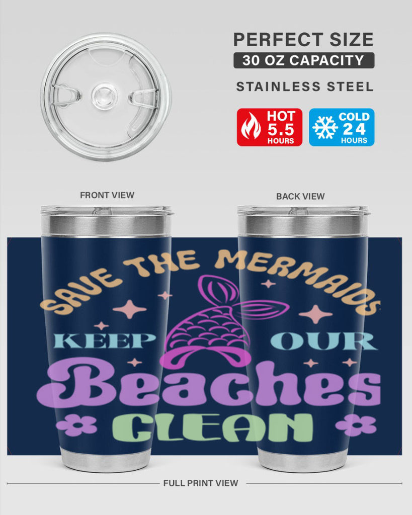 Save The Mermaids Keep Our 577#- mermaid- Tumbler
