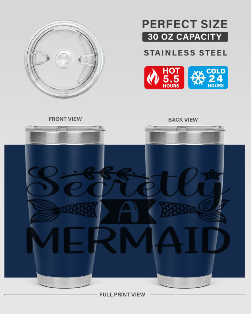 Secretly A Mermaid 581#- mermaid- Tumbler