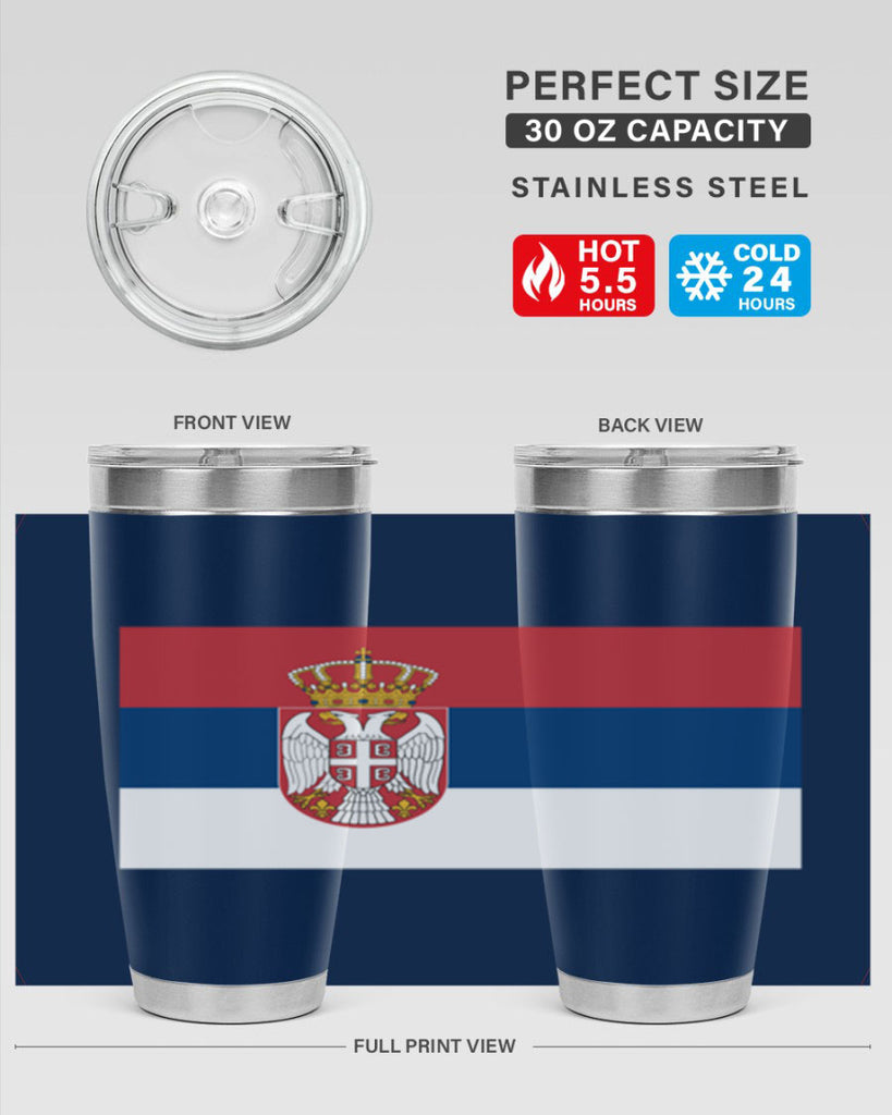 Serbia 44#- world flags- Tumbler