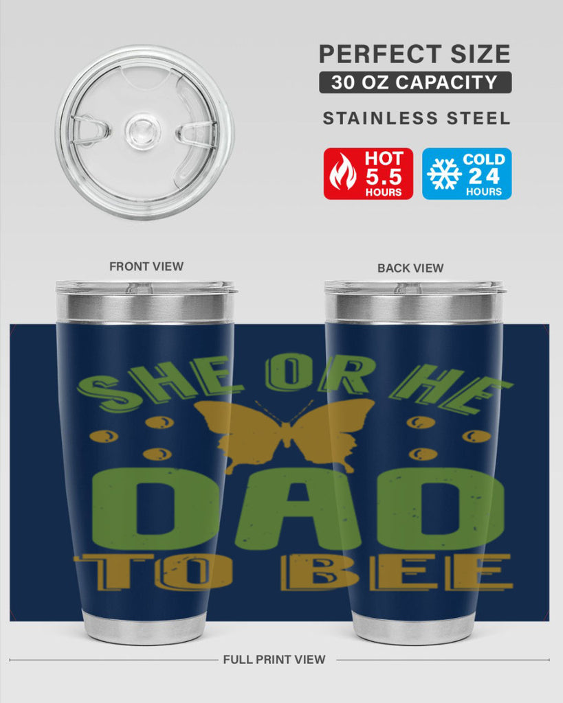 She or He Dad to bee Style 172#- baby- tumbler
