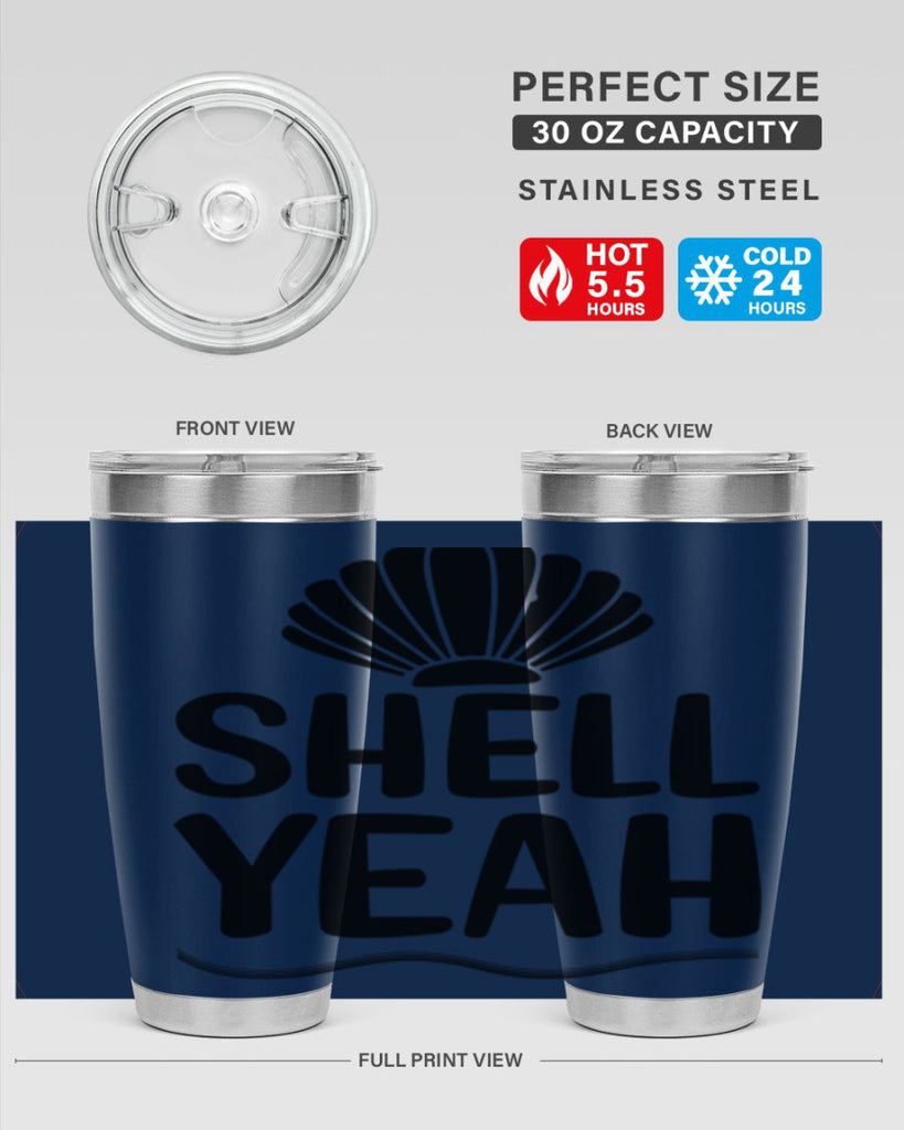 Shell yeah 597#- mermaid- Tumbler