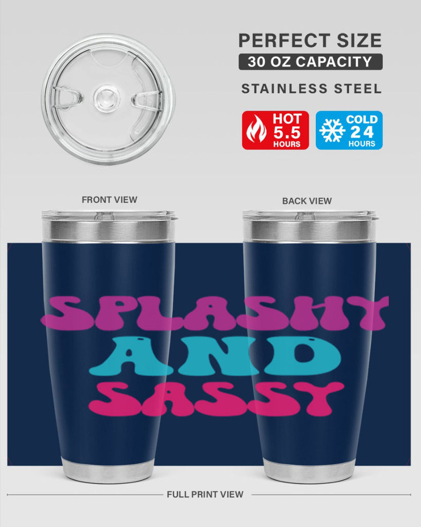 Splashy And Sassy 622#- mermaid- Tumbler