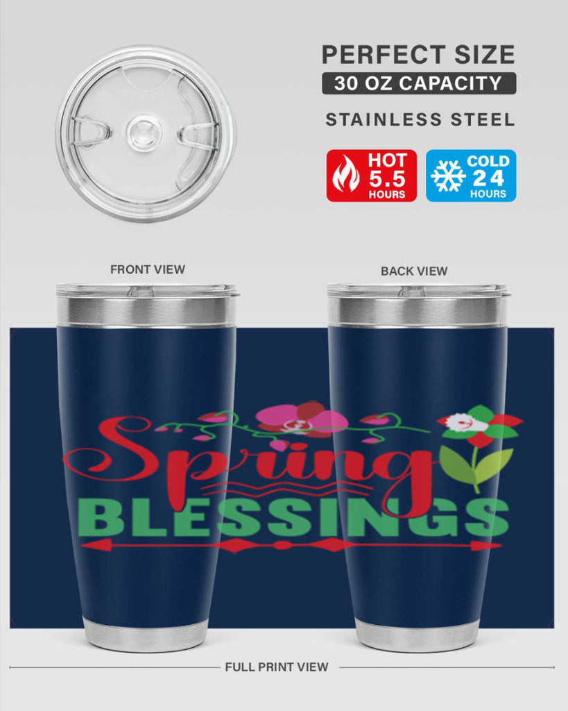Spring Blessings 418#- spring- Tumbler