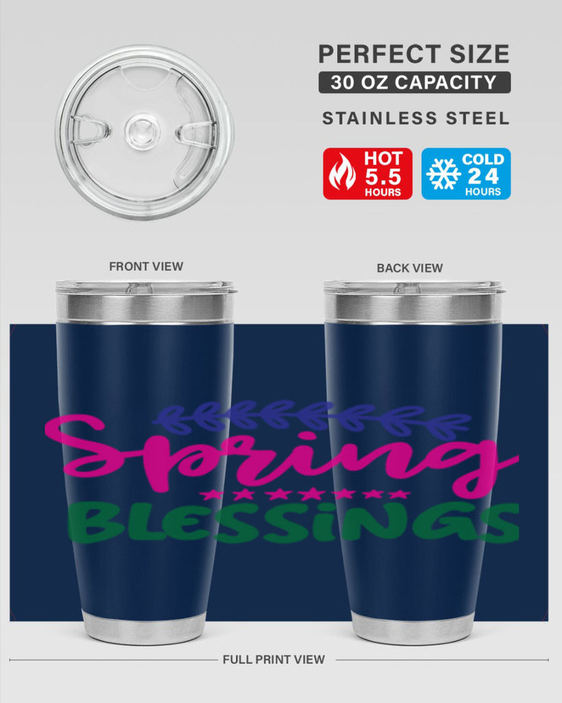 Spring Blessings 419#- spring- Tumbler