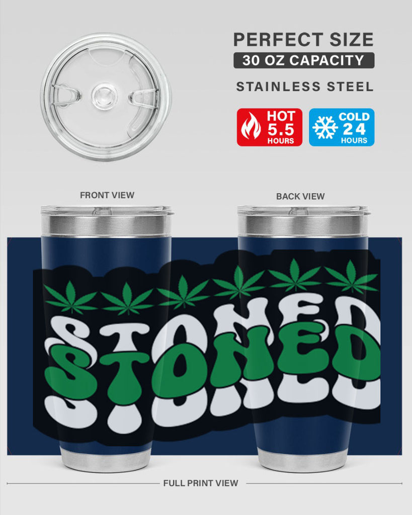 Stoned 255#- marijuana- Tumbler