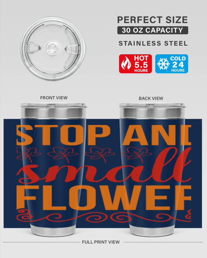 Stop and small flower 522#- spring- Tumbler