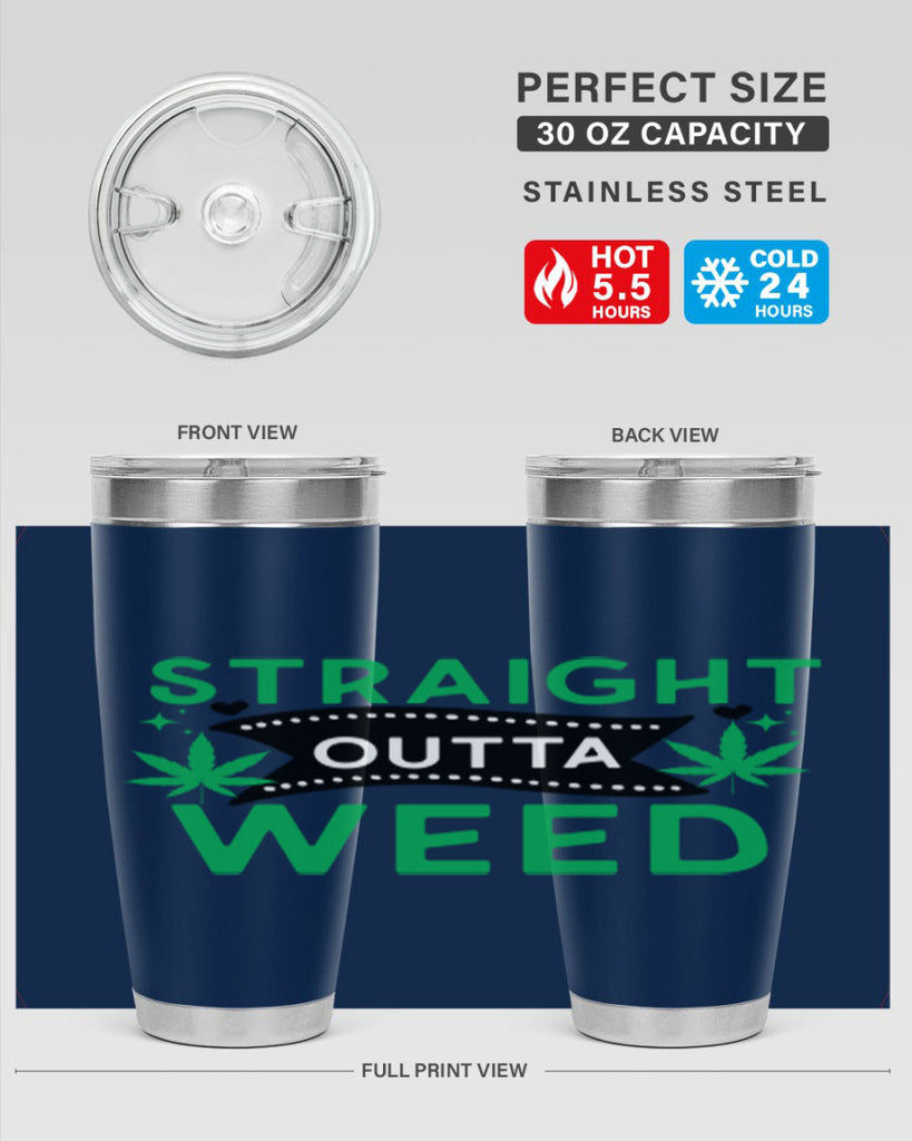 Straight Outta Weed 266#- marijuana- Tumbler