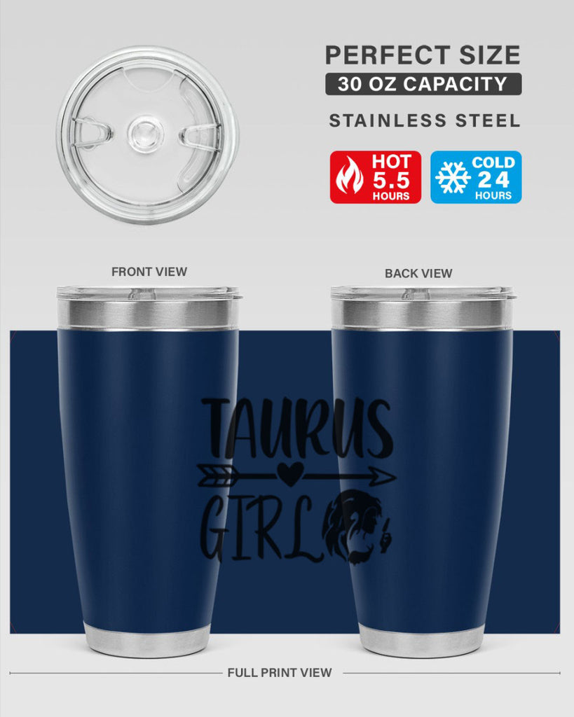 Taurus girl 498#- zodiac- Tumbler