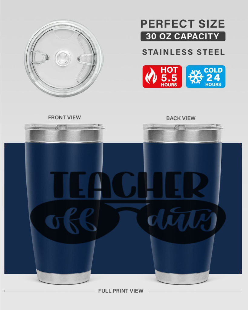 Teacher Off Duty Style 49#- teacher- tumbler