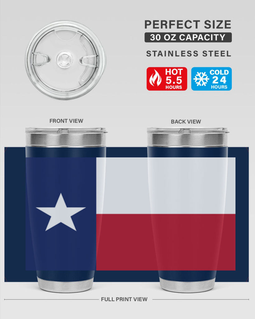 Texas 9#- Us Flags- Tumbler