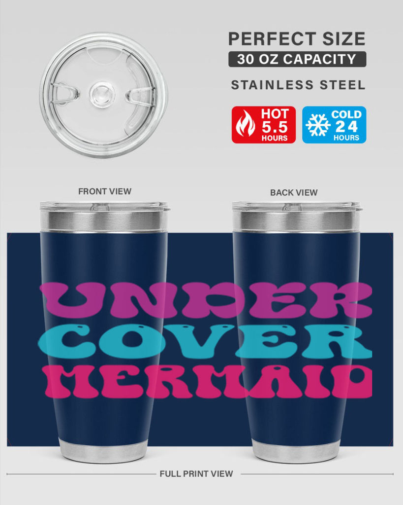 Under Cover Mermaid 635#- mermaid- Tumbler