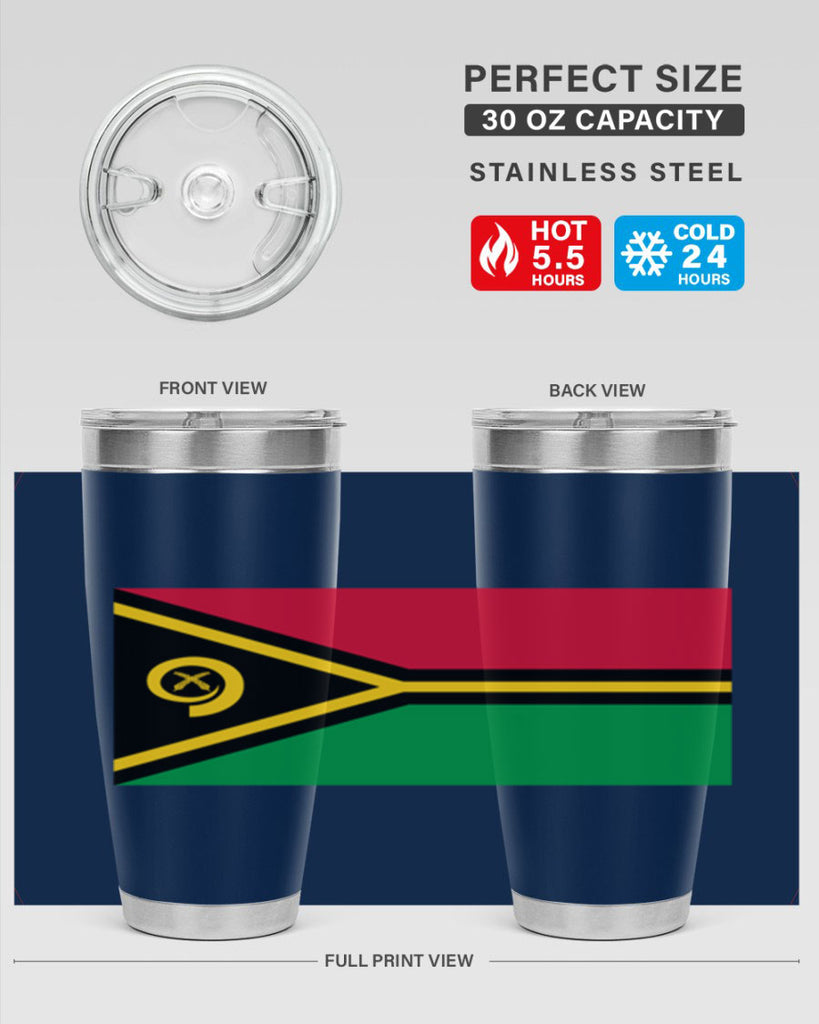 Vanuatu 7#- world flags- Tumbler