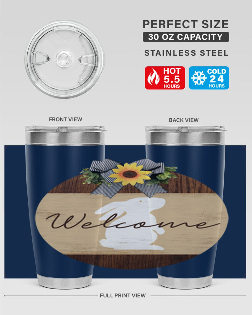 Welcome Bunny Mockup568#- spring- Tumbler