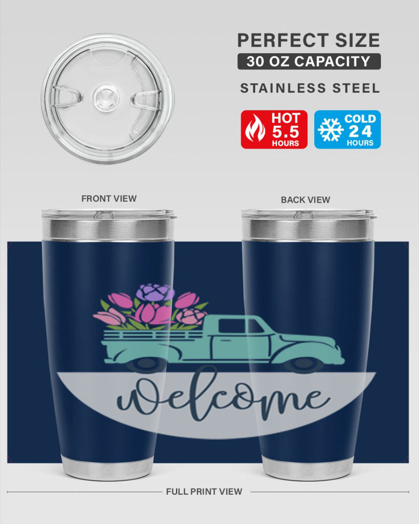 Welcome spring truck579#- spring- Tumbler