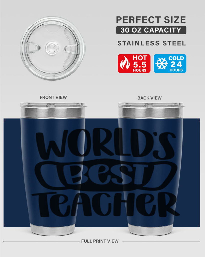 Worlds Best Teacher Style 27#- teacher- tumbler