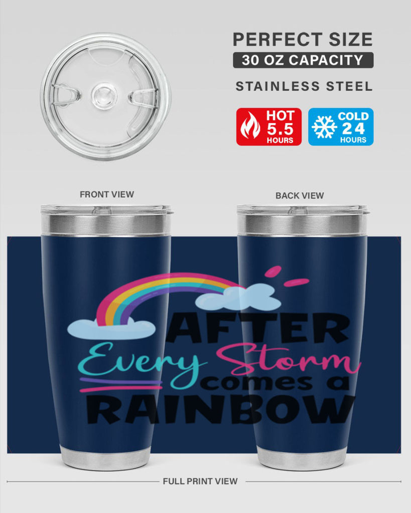 after every storm comes a rainbow Style 291#- baby- tumbler