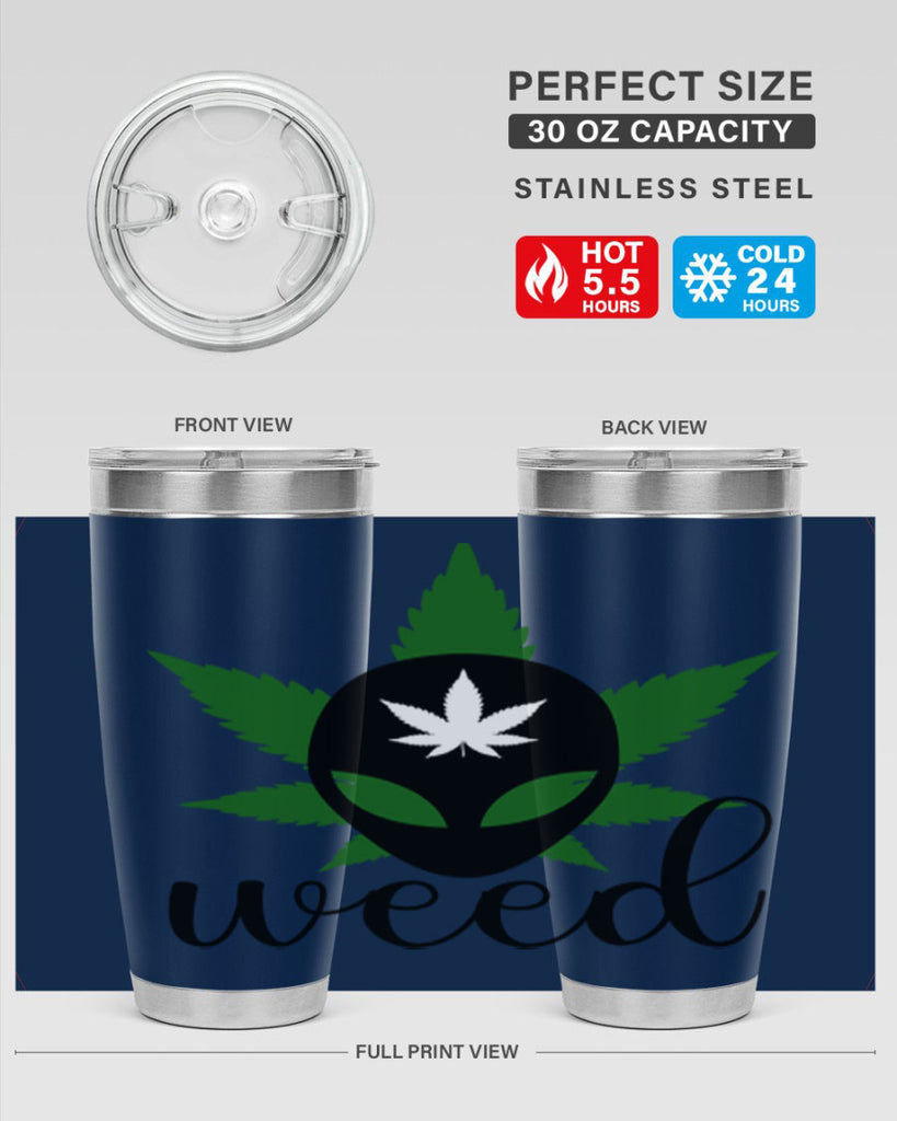 alien weed 12#- marijuana- Tumbler