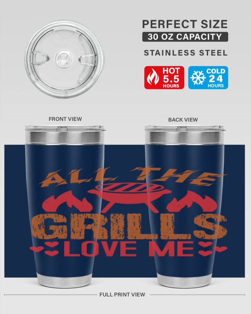 all the grills love me 50#- bbq- Tumbler