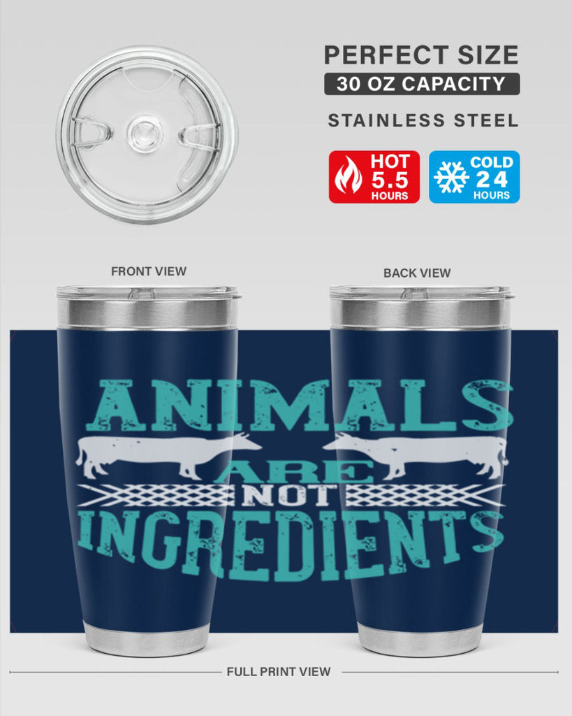 animals are not ingredients 103#- vegan- Tumbler