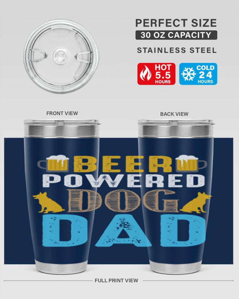 beer power dog dad 145#- beer- Tumbler