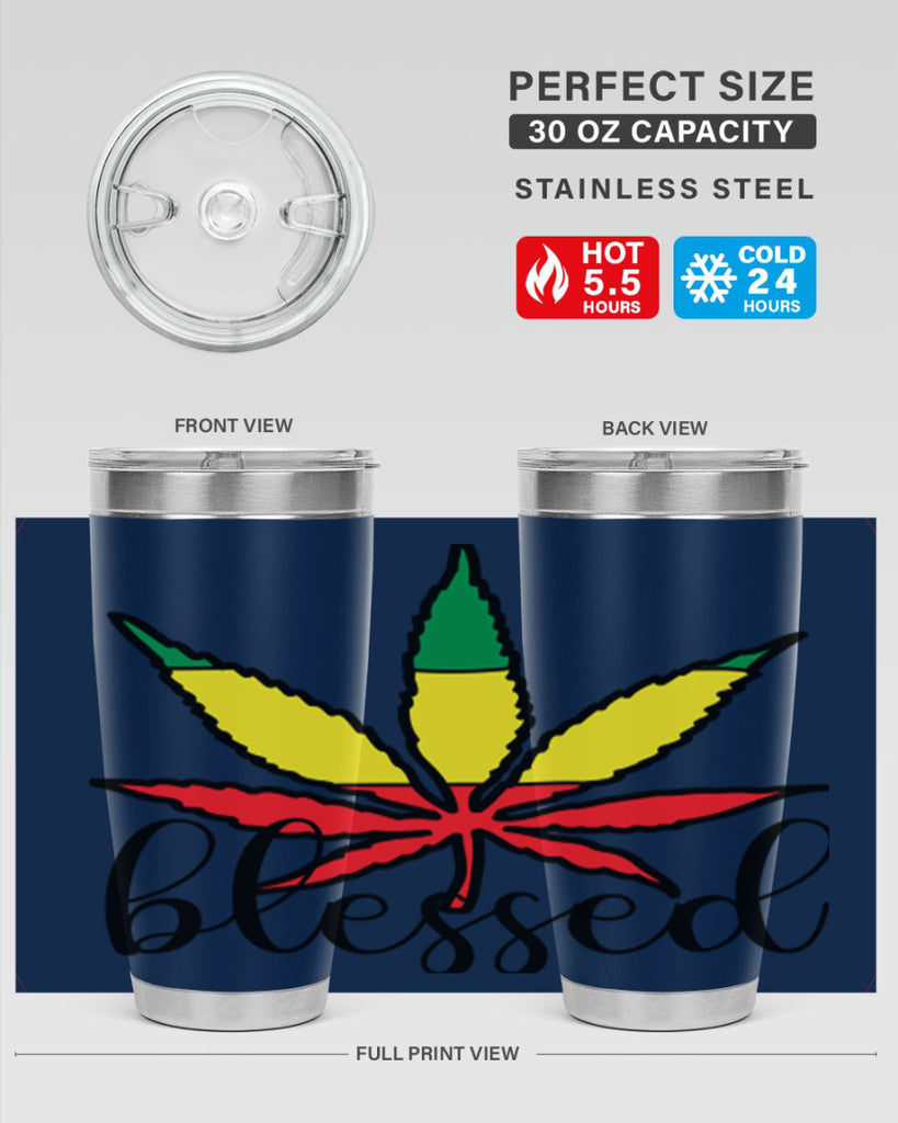 blessed cannabis jamacian 18#- marijuana- Tumbler