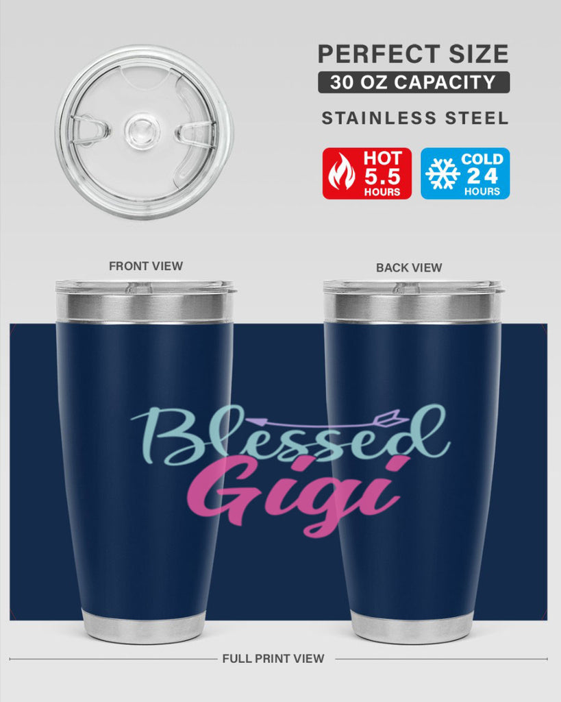 blessed gigi 65#- grandma - nana- Tumbler