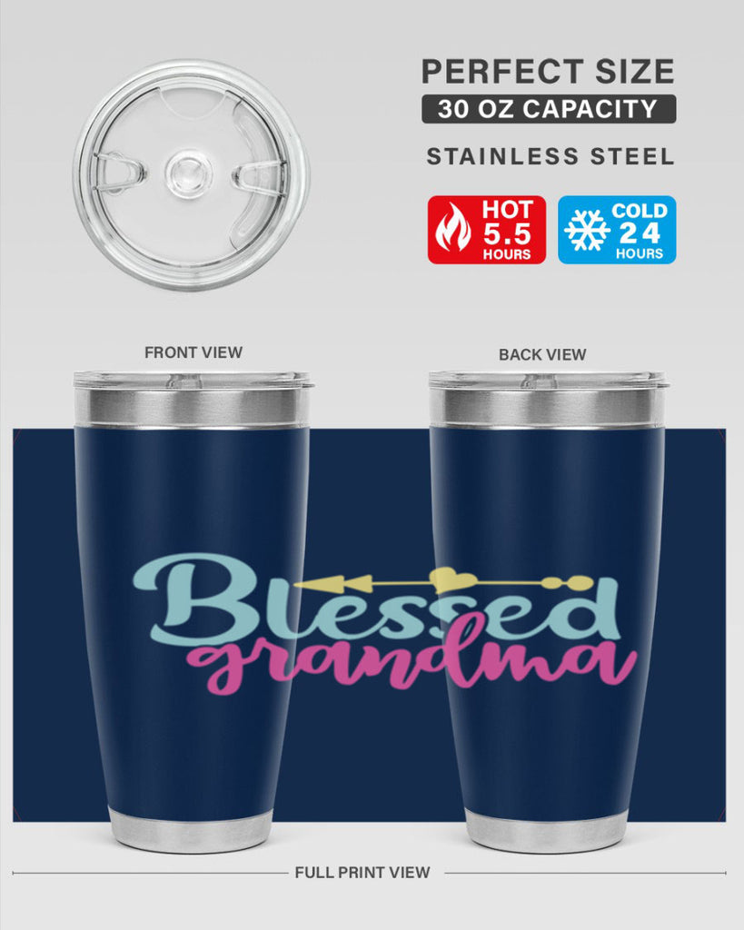 blessed grandma 63#- grandma - nana- Tumbler